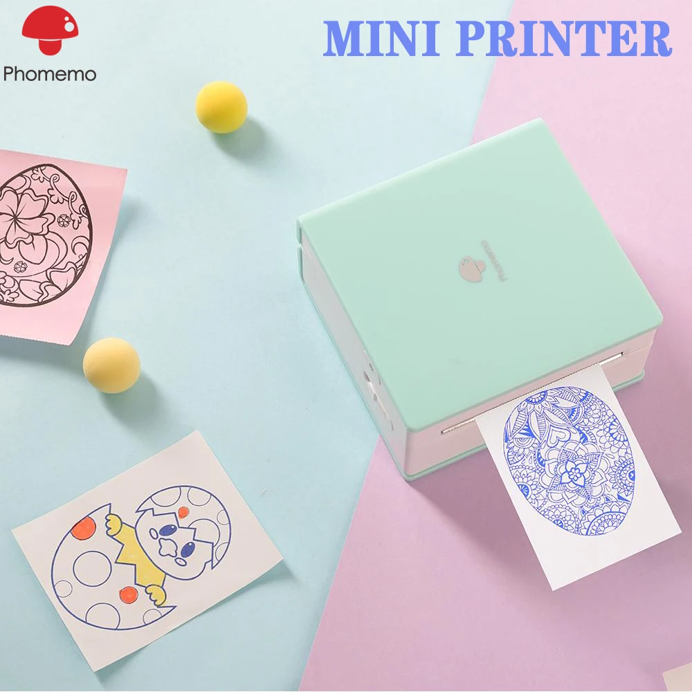 

Phomemo M02 Portable Label Printer Mini Bluetooth Thermal Photo Printer Multifunctional Mobile Pocket Sticker Printer Memobird