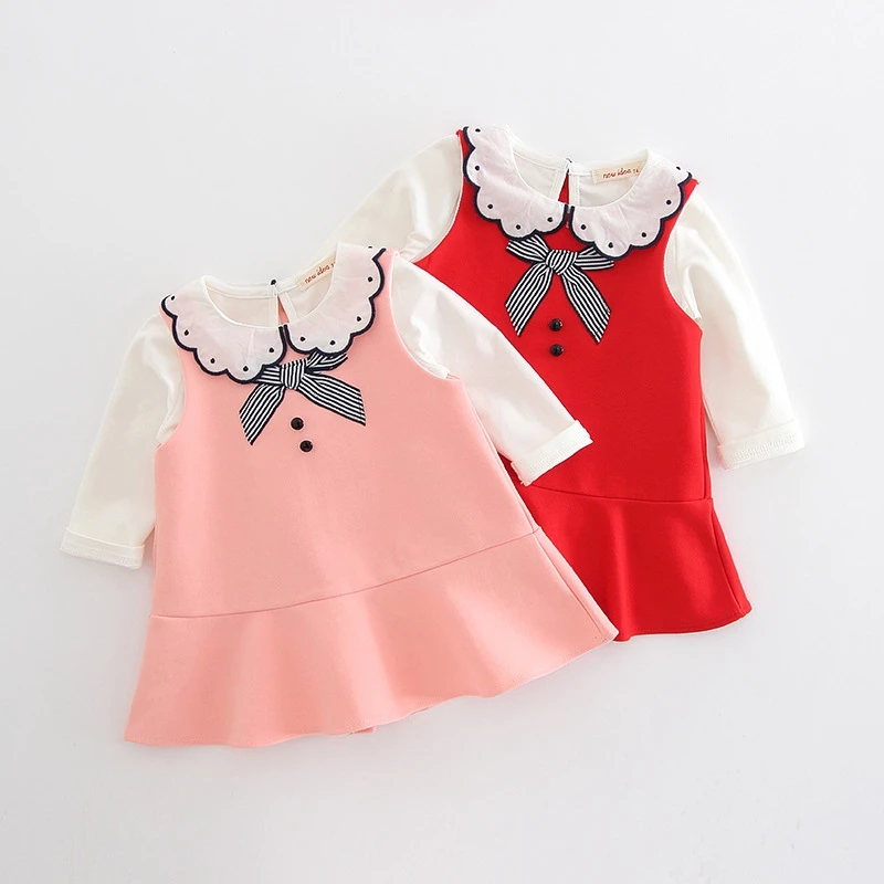 Модное детское платье для девочек+ нижняя рубашка