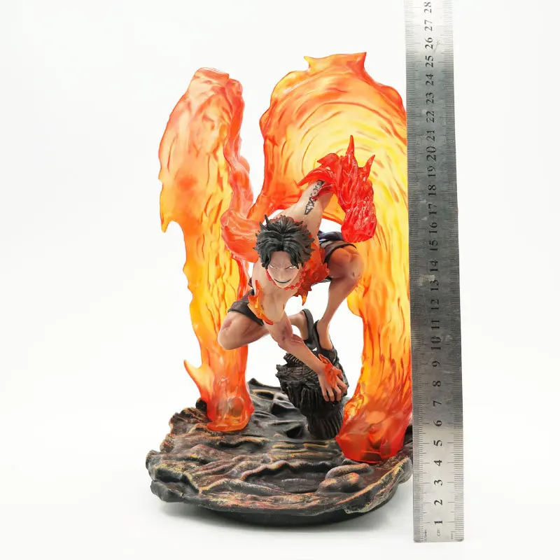 28 см One Piece Эйс Portgas D Ace Луффи Сабо костюме Fire Fist экшн-фигурка героя из японского аниме ПВХ Фигурки для взрослых Секс игрушки аниме фигурки