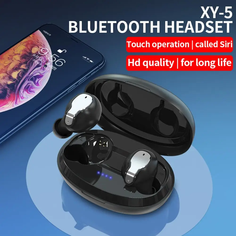 XY-5 сенсорная Bluetooth гарнитура настоящая Беспроводная стерео Спортивная TWS Bluetooth гарнитура 5,0