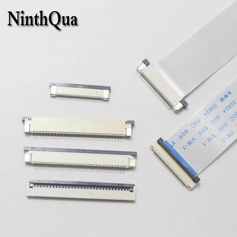 1pcs 30Pin 50/80/100/150/200/250/300mm FFC Cable 0.5MM / 1.0mm 30P Clamshell Drawer Up Down Contact FPC Connector socket | Обустройство