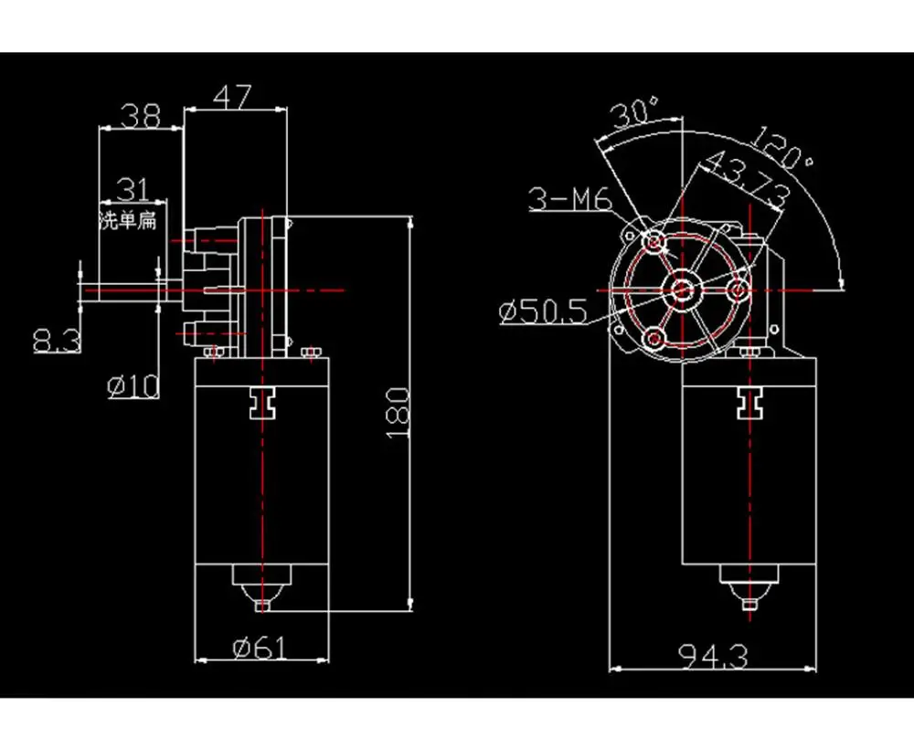 de 60w que reduz o motor da porta rolamento 05