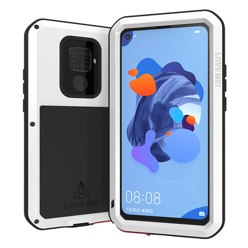 Love Mei металлический чехол для huawei Nova 5i Pro Броня противоударный чехол для телефона для huawei Nova 5i Pro прочный полный корпус анти-осенний чехол