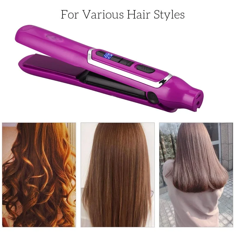 Description Picture 4 of itemFast Hair Comb Rechargeable USB Hair Straightener Ceramic Heating Hair Brush Magic Hair Styling Electric Splint For All Hair