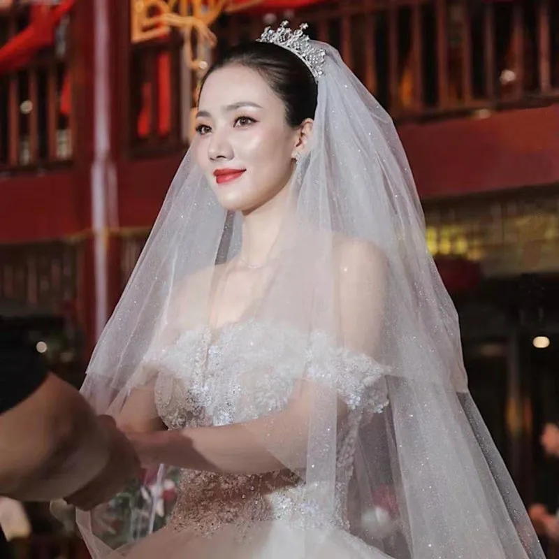 Bridal wedding veils with comb bridal veil