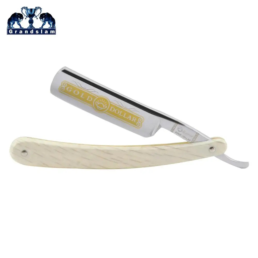 Shave Ready Razor Бритва с золотым долларом, прямая бритва, лезвие из углеродистой стали, ручная Бритва для парикмахера, Прямая поставка - Цвет: Shave Ready Razor