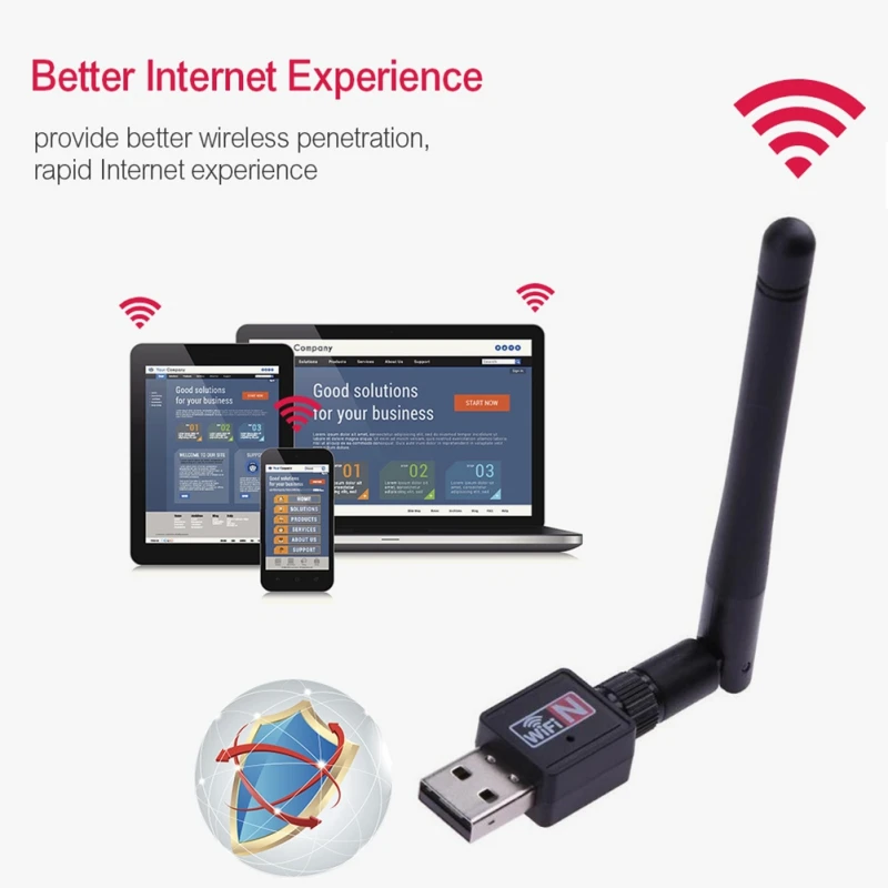 WiFi адаптер 600 Мбит/с 2,4 ГГц 5 ГГц двухчастотный беспроводной сетевой разъем для настольного ноутбука компьютера