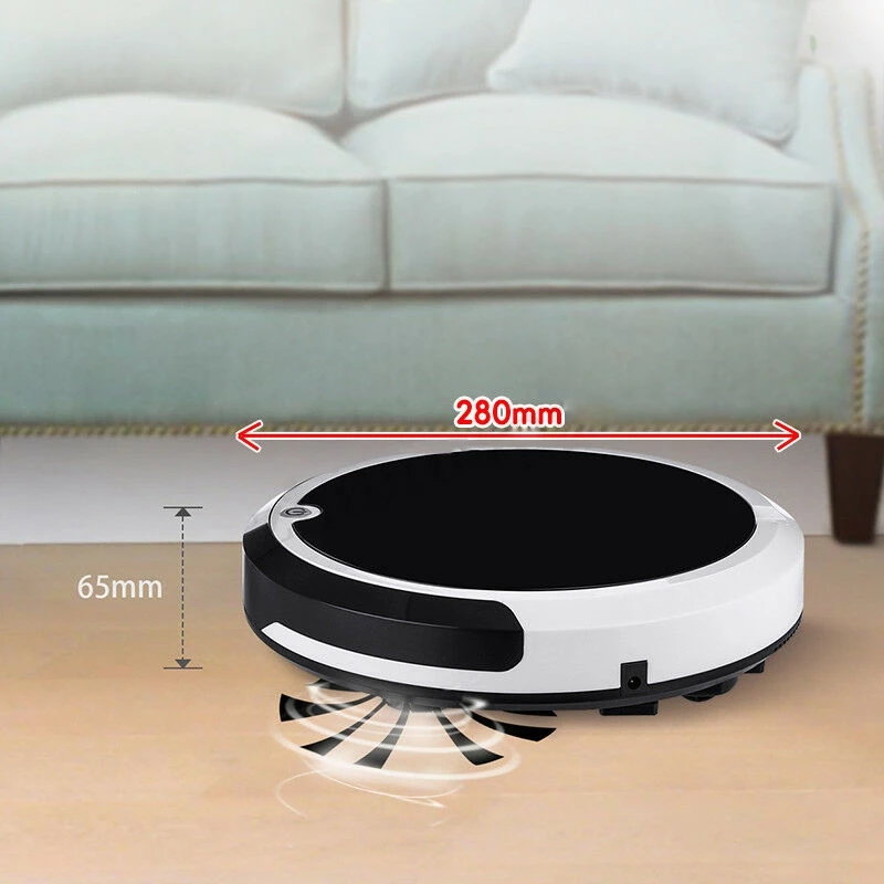 SANQ 4 in 1 Rechargeable Strong Suction Intelligent Cleaning Robot Vacuum Cleaner, Us Plug