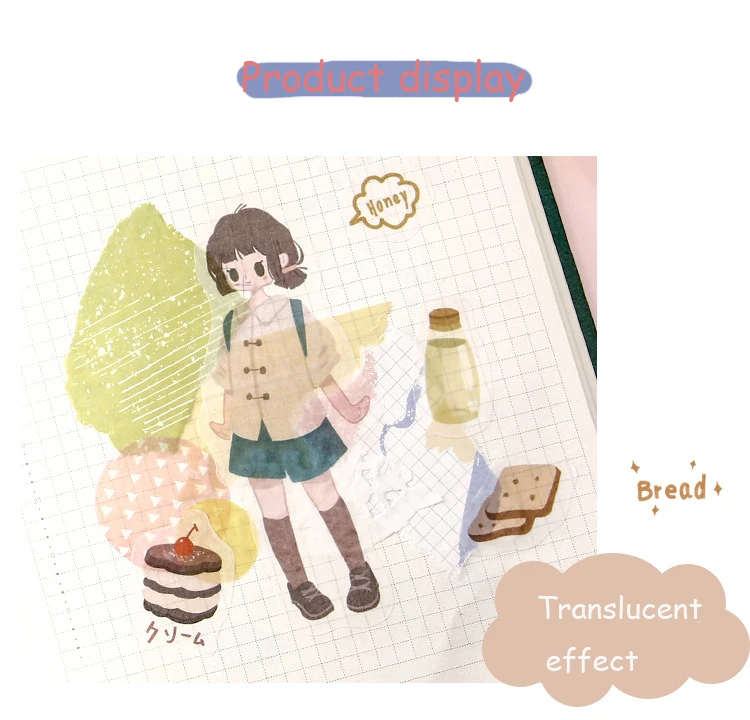 8 Pcs/Set Kawaii Sticker Girls Series Stickers Daily life Envelope Sticker Japan Style Stationery Sticker Journal DIY Material