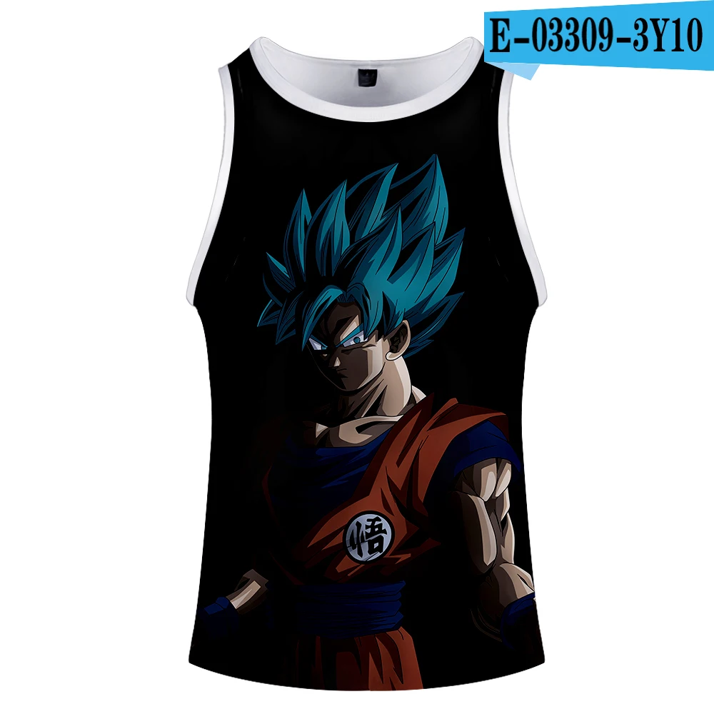 Крутая верхняя одежда Goku, 3D, Harajuku, модный Жемчуг дракона, Харадзюку, крутая новая уличная майка, топы без рукавов, модные летние крутые мужские топы - Цвет: 3Y10