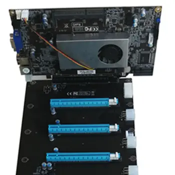 

DDR3 Memory 8 Card In-Line PCIE Motherboard IC847. Suitable For Eth ZEC XMR Mining Stable GPU 8 Card Computer Motherboard