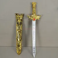 Gold toy swords Cartoon Toys Plastic Model Toy Knife Anime Cos Weapons Props Fly Heavenly Sword Weapon Category Sports 2021 2