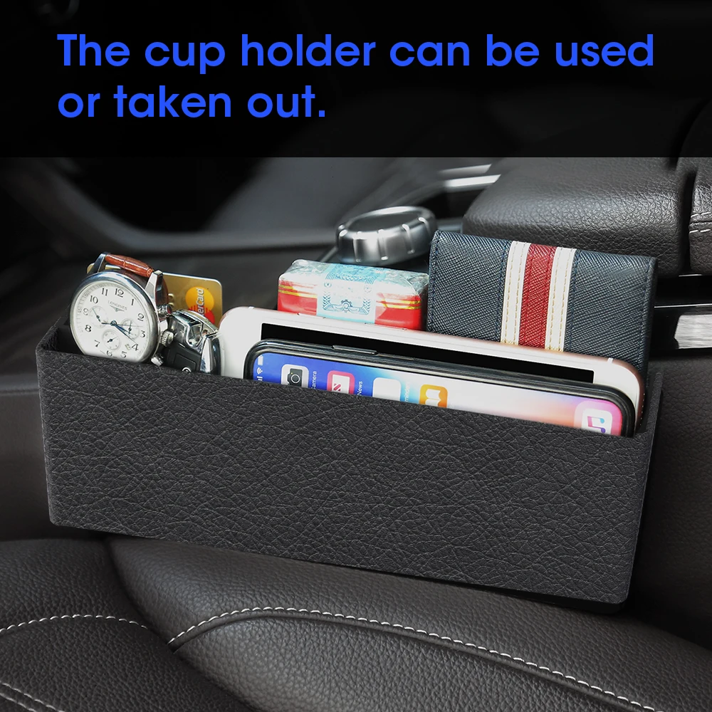 Car Seat Crevice Storage Box Slot Multi-function Organizer Car Foldable Quilted Cup Holder Car Interior Accessories Car Storage Car Seat Crevice Storage Box Slot Multi-function Organizer Car Foldable Quilted Cup Holder Car Interior Accessories Car Storage