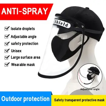 

1PCS child Adult Full Protective Face Shield Anti-Pollution Splash-proof Hat Anti-Fog Anti-Droplets Transparent Face Mask Safe