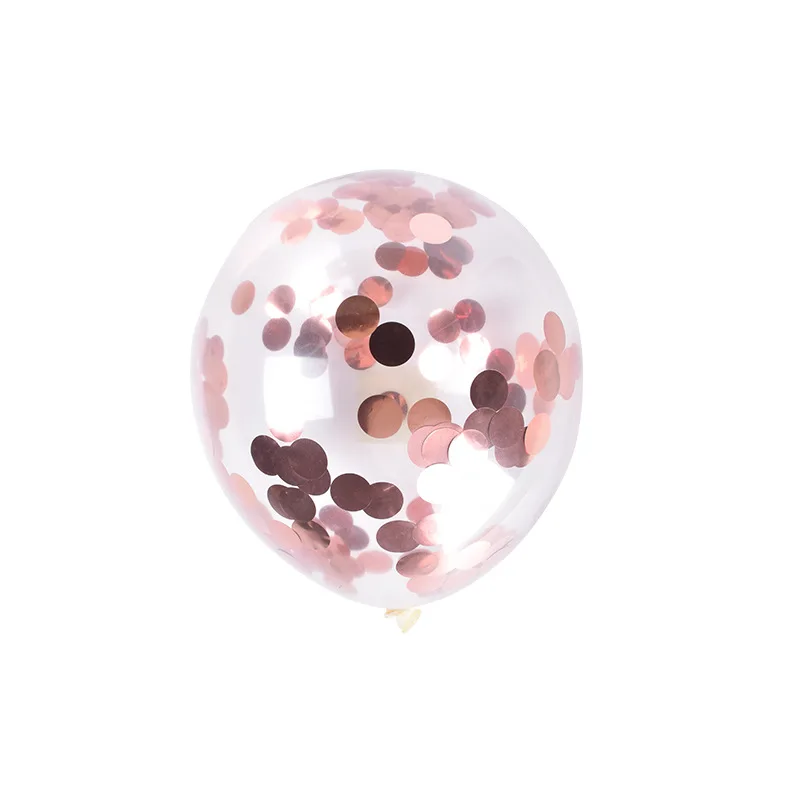 12-дюймовый прозрачные круглые золотые розово-золотистого цвета с блестками воздушный шар "Конфетти" предложение исповедь комплект вечерние декоративные