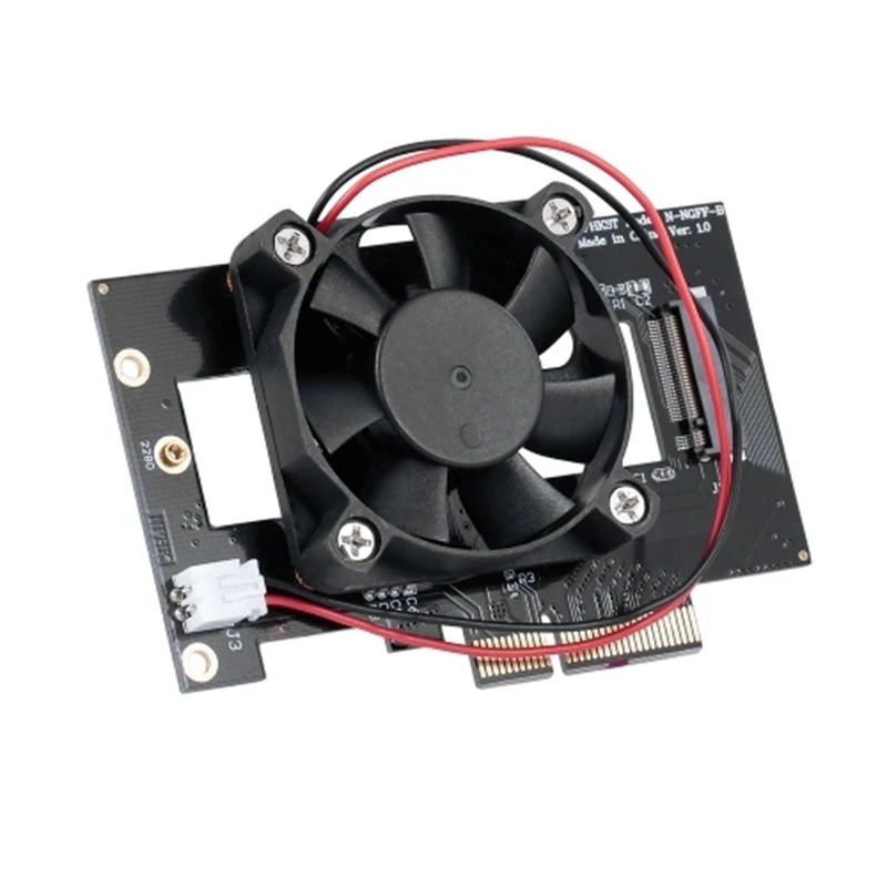 M.2 NVME NGFF к PCI-E X4 адаптер расширения карты конвертер карта с вентилятором для настольного ПК