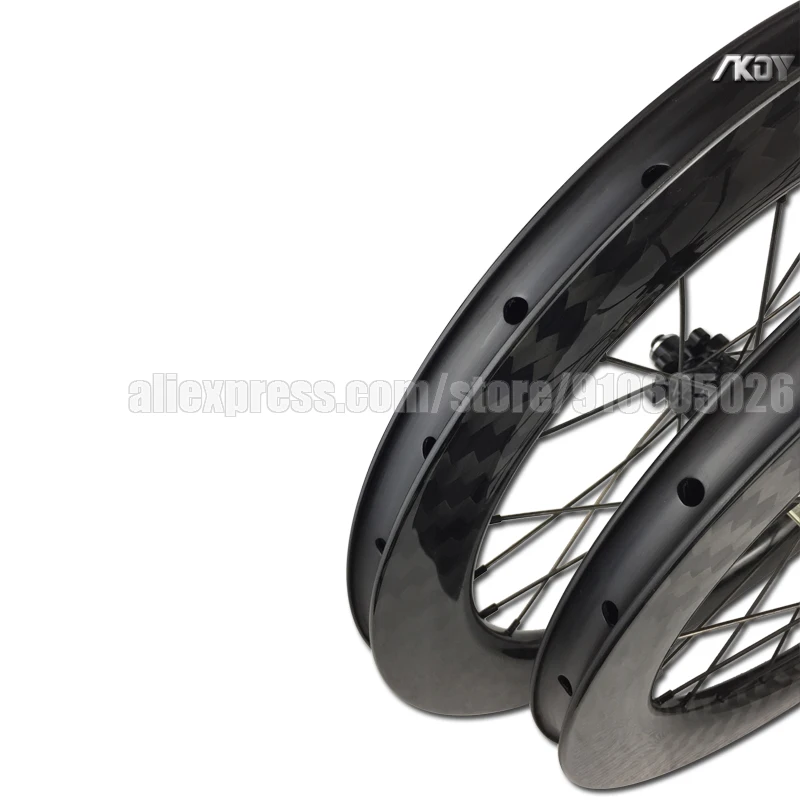 スムーズ軽量 20 インチ折りたたみ自転車ホイール 406 カーボン