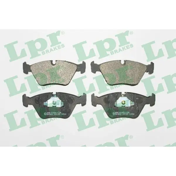 Колодки тормозные AUDI 100/200 2.2-2.5D 84-90 передние LPR 05P19