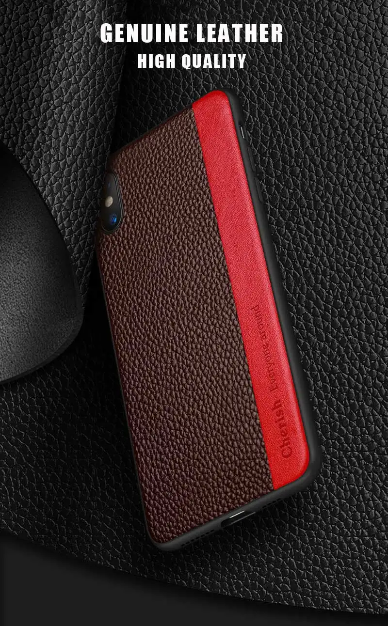 Деловой Роскошный чехол из натуральной кожи для нового iPhone 8 7 Plus X Xs Max XR Phone 360 противоударный полный защитный чехол s Cover