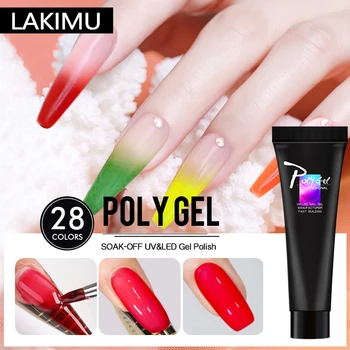 

Pink White color Poly Gel Soak off UV Acryl Gel Quick Building Finger Extension Nail Gel Camouflage LED Hard Builder Gel Polygel