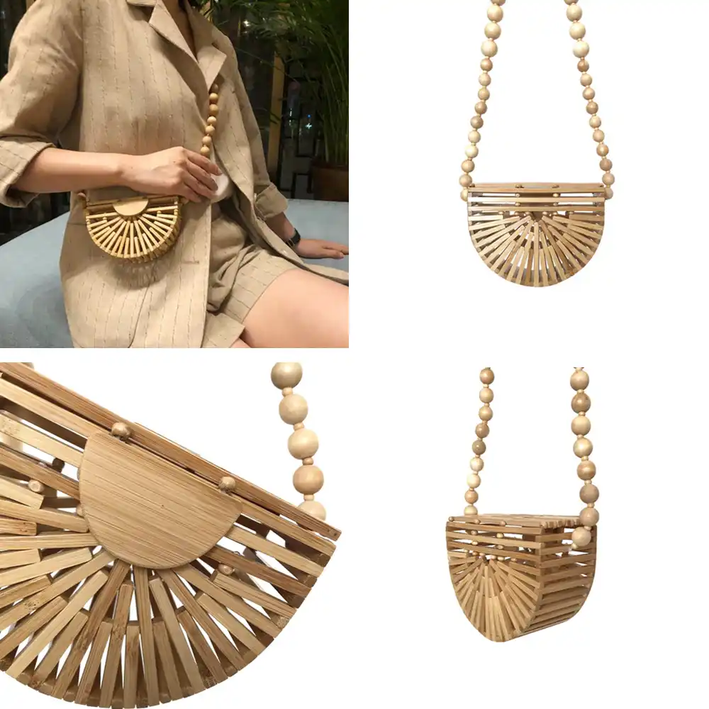 bamboo beach bag