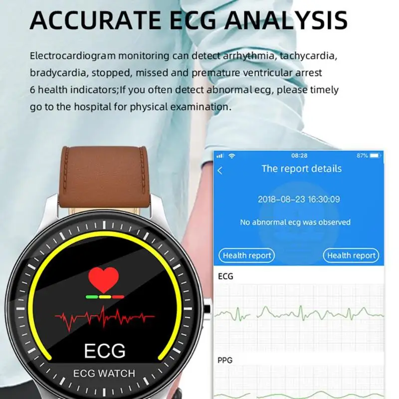 S10 Bluetooth Смарт-браслет часы с ЭКГ PPG фитнес-трекер IP67 Smartwatch встряхивание и фотографирование мониторинг сна