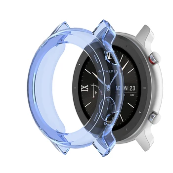 

TPU Protective Case for Amazfit GTR 42/47mm Soft Cover Protector Smart Watch Accessories Shell Frame Bumper FKU66