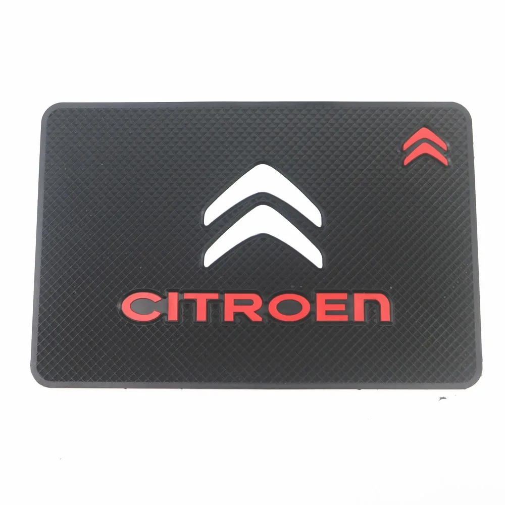 Logotipo de coche alfombrilla antideslizante sostenedor del teléfono antideslizante Mat Pad antideslizante para Citroen C1, 2, 3, 4, 5, 6 8 C4L DS3 4 5 6 DS5LS C-ELYSEE