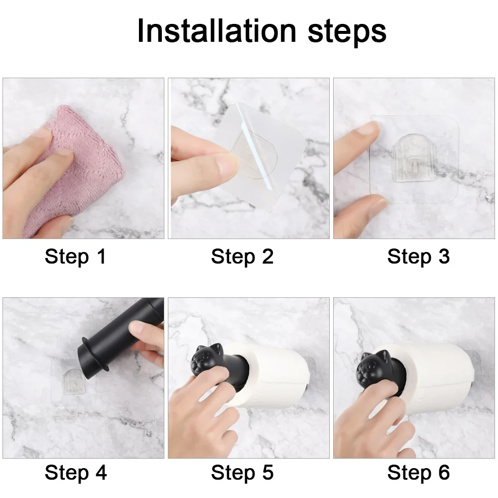 Paper Towel Holder Toilet Paper Holder Toilet Paper Rack Toilet Roll Holder Cat Shape Toilet Paper Holder