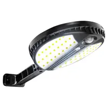 Прочный крыльцо огни тонкий дизайн круглый Солнечный светодиодный настенный светильник водонепроницаемый пульт дистанционного индукции тела для пейзажа на открытом воздухе