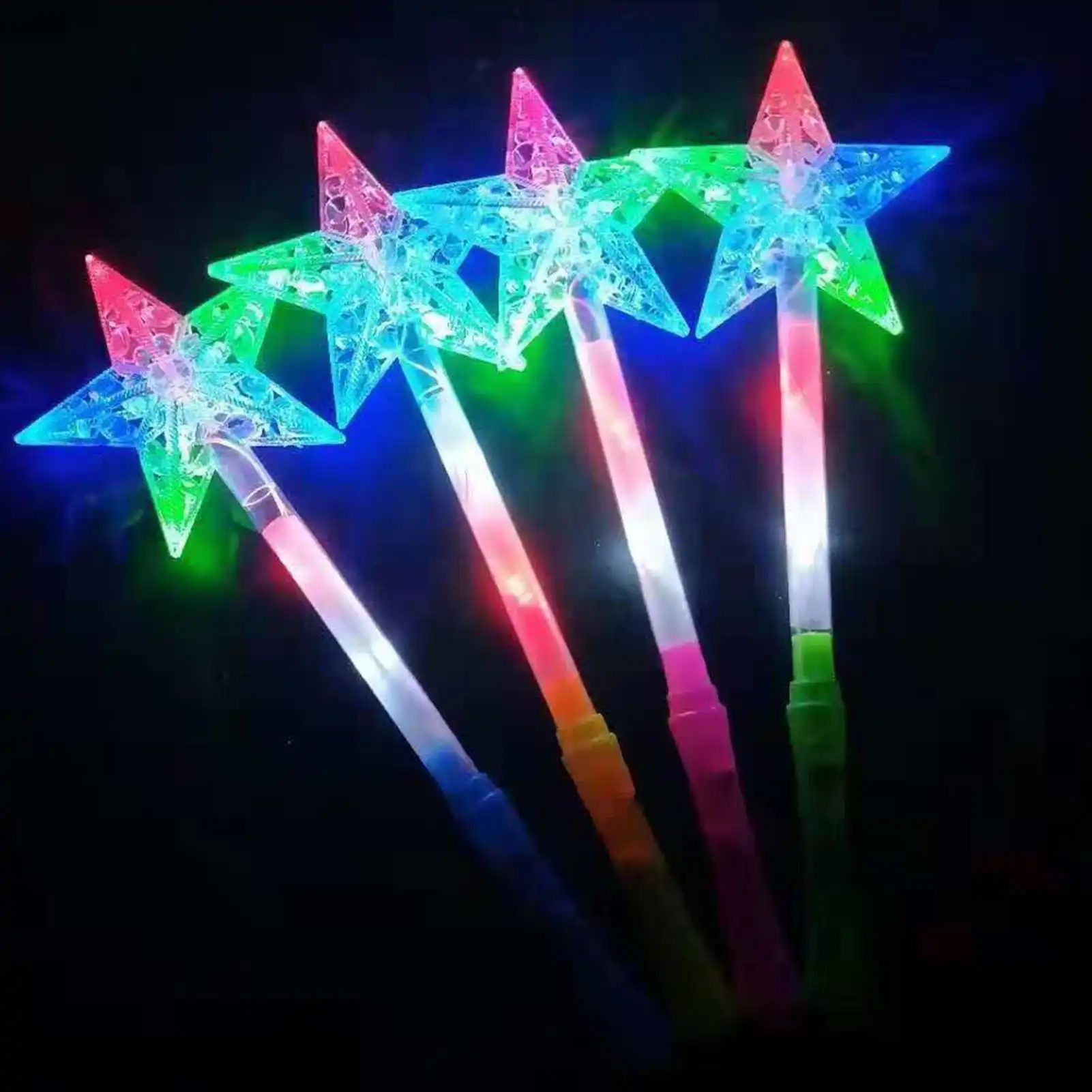 カラフルなライトスパイダーマン五芒星フラッシュライトスティックコンサート応援発光おもちゃ ライトアップするおもちゃ Aliexpress