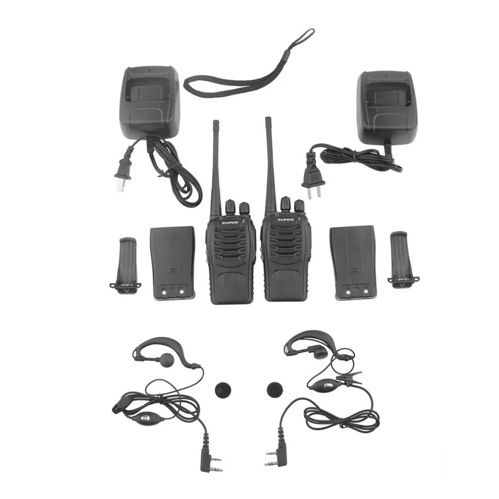 2pcs/lot Baofeng BF-888S Walkie Talkie UHF Two Way Radio 888s UHF 400-470MHz 16CH Portable Transceiver Comunicador