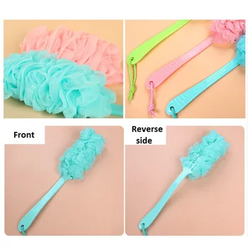 

ZLinKJ Body Sanitary Ware Suite Bath Brush Exfoliation Brushes Scrub Skin Massage Health Care Shower Reach Feet Rubbing Brush