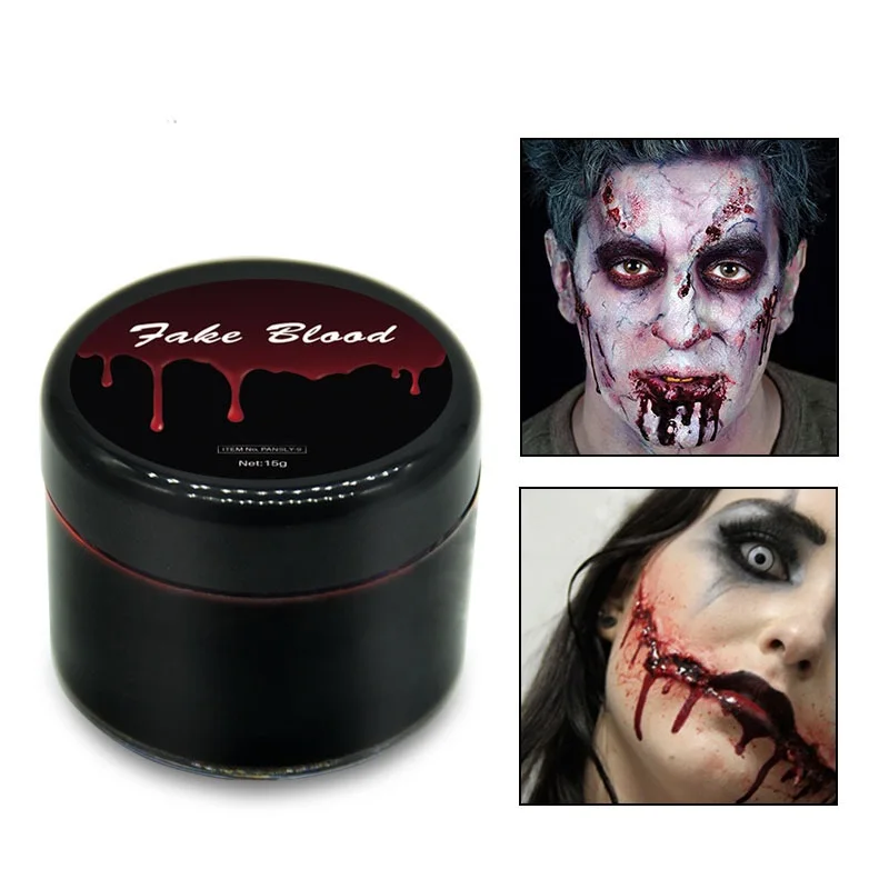 

Hot!Halloween Makeup Fake Blood Body Face Panit Fake Wounds Scars Bruises Cosplay Party Vampire Ultra-realistic Cosmetic Tool