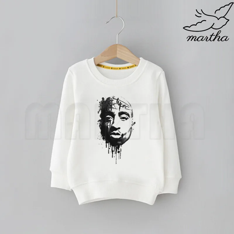 Tupac 2pac/Детская толстовка с милым принтом; толстовки; детская одежда; детские толстовки с капюшоном с героями мультфильмов для мальчиков