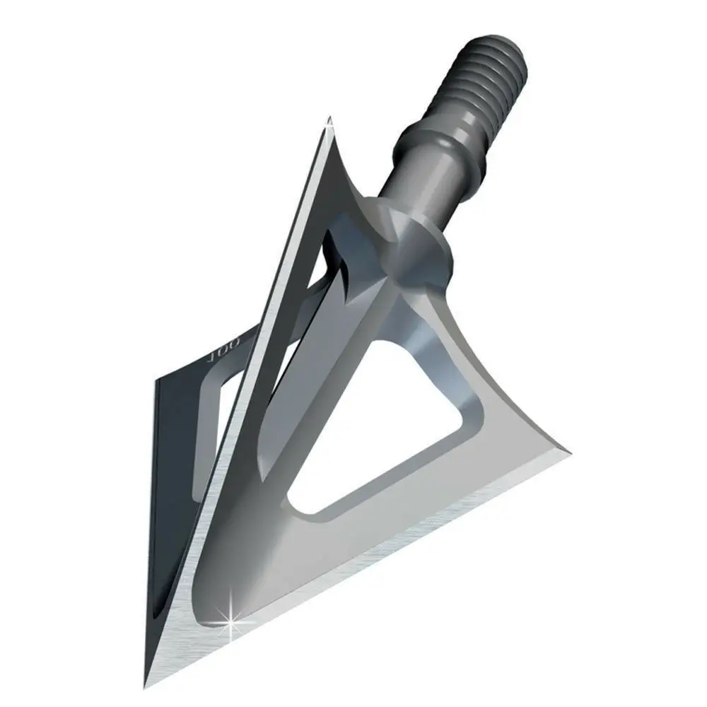 

Hunting Broadheads 100 Grain Stainless Steel 3-Blade Integral Forming Tips 6/PK