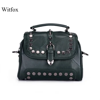 

100% real leather shoulder bag for women Punk style genuine leather women handbags big capacity multi shoulder bag sac female