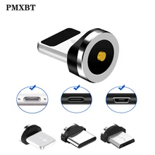 Круглый Магнитный кабель Разъем Micro USB/Тип C/8 штырьковыми разъемами(только в том случае, Магнитная застёжка) магнит Кабо-соединитель пылезащитных Вилки