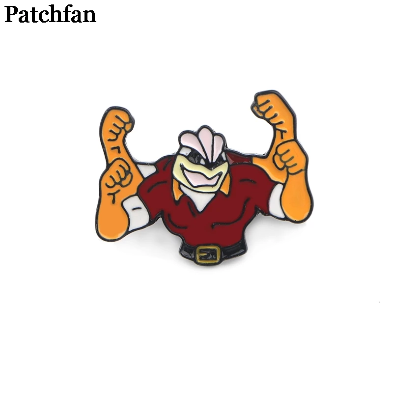 Patchfan мультфильм персонажи цинка металлический Узелок Значки пункт рубашка сумка Одежда Кепка рюкзак броши для обуви значки медали A2264
