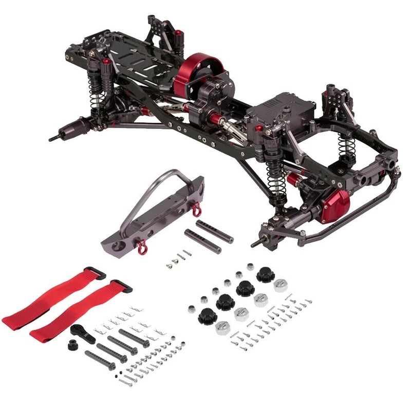 Алюминиевая рама для шасси автомобиля RC для осевого SCX10 1/10 RC Гусеничный