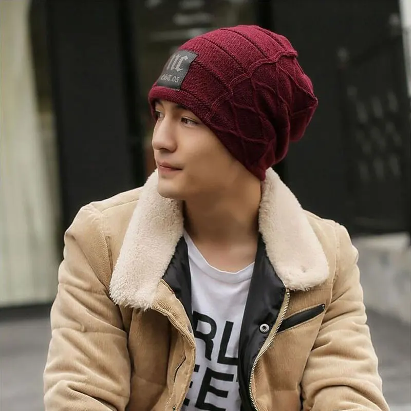 Стильные Лыжные шапки бини зимние шапки мужские толстые теплые зимние мужские шапки толстые шапки s бини зимние мужские шапки toucas gorros