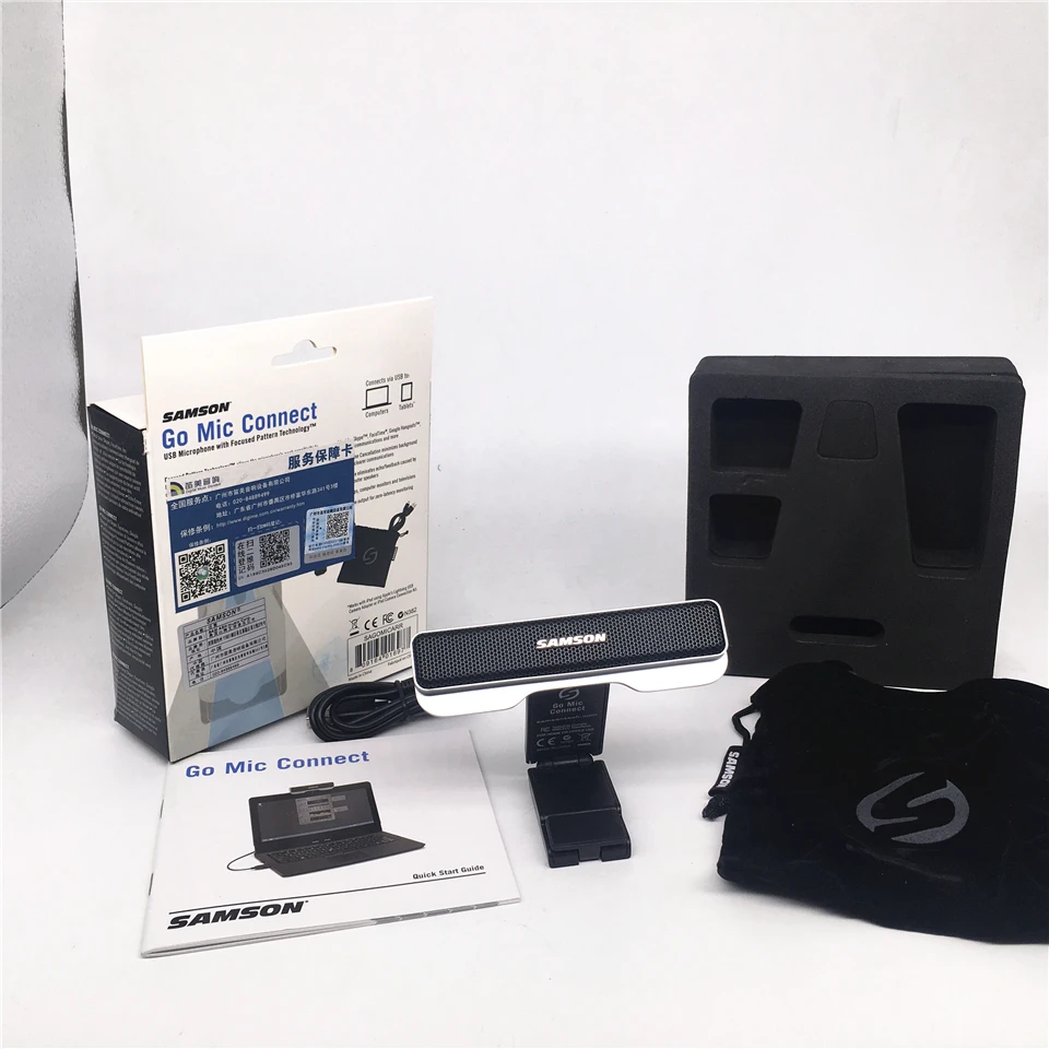 Original New Samson Go Mic Connect Usb Microphone With Focused Pattern Technology Stereo Computer Mic For Vocal Recording
