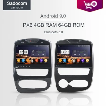 

10.1" DSP PX6 Android 10.0 For Renault Clio 2017 - 2018 64G+ 4GB RAM 8 Core Car DVD Player car radio autoradio GPS Glonass map
