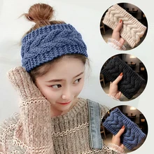 Wholesale 5/10Pcs Fashion Turban Knitted Elastic Hair Bands Headwear for Girls DIY Hair Accessories Headwear Hair Styling Tools