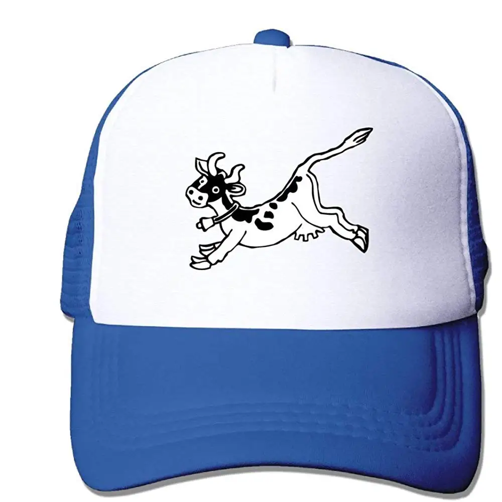 Сетчатая Кепка на заказ бейсболка Беговая корова прыжки Регулируемая Спортивная Кепка s