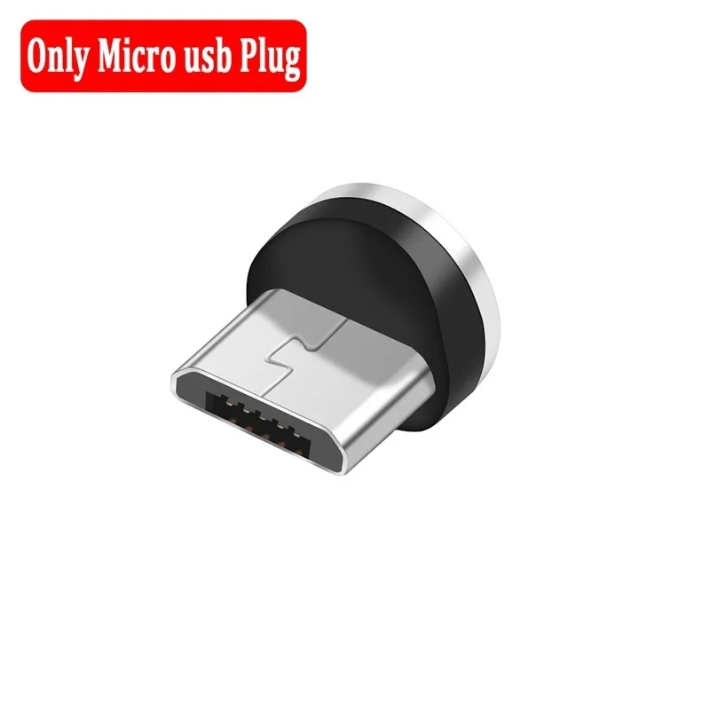 micro usb plug Магнитный адаптер для быстрой зарядки для Xiaomi iphone X type C Android Разъем для samsung huawei Oneplus адаптер Магнитный штекер - Цвет: micro usb plug
