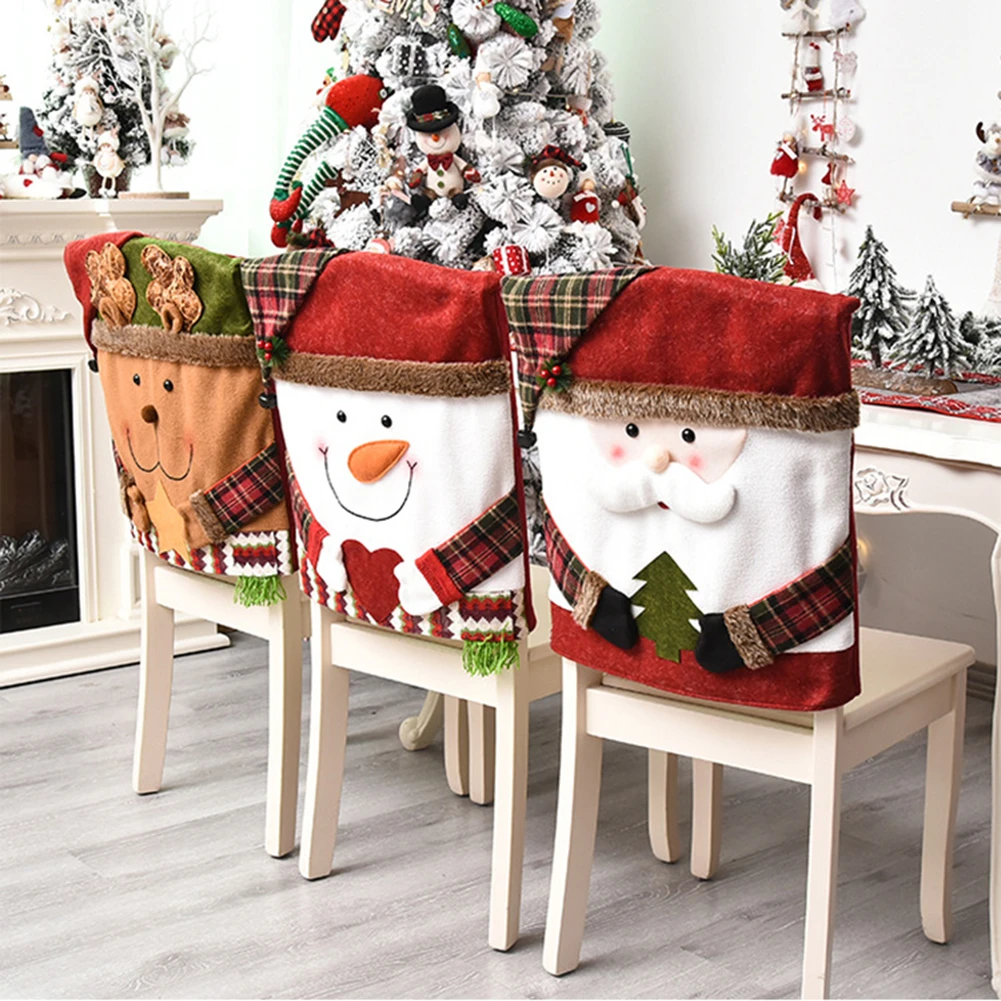 2022 Christmas Fashion Covers Christmas Chair Back Cover, Creative Doll Stool Protector Home Festival  Party Decoration Ornaments 2022 New Fashion|Chair Cover| - Aliexpress