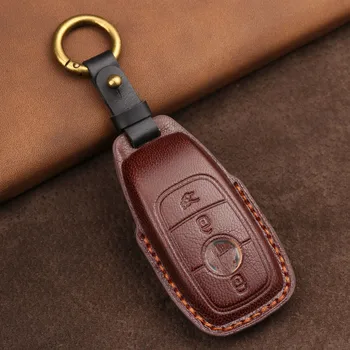 Car Key Case Cover portachiavi per Mercedes Benz classe A C E S W221 W177 W205 W213 Car-Styling Holder Shell portachiavi accessori
