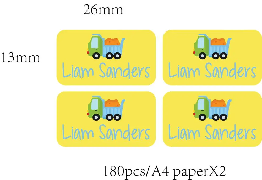 # 13bgj бесплатная postage 13x26mm красочные наклейки для этикеток школьные supplyExcavator с