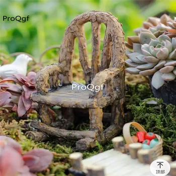 

1 set Ngryise Garden chair and bridge decoration statue